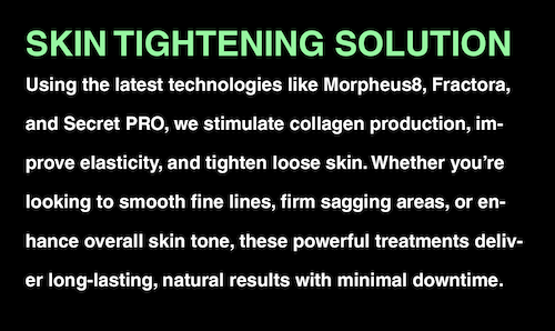 Non–Surgical Skin Tightening Morpheus8 Fractora Secret PRO Mississauga Oakville